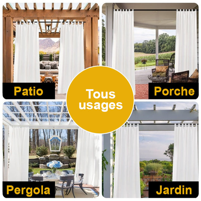 Wodoodporna zasłona zewnętrzna na balkon