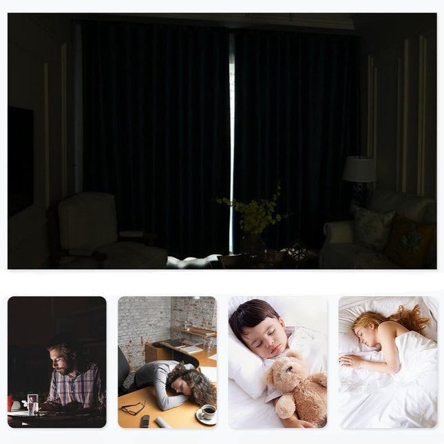 Fioletowoniebieska zasłona termiczna na przelotkach