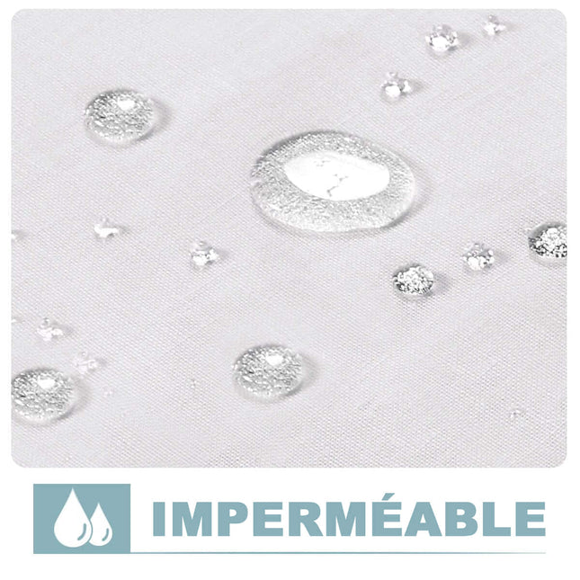 Czarna zasłona na pergolę wiatroodporna