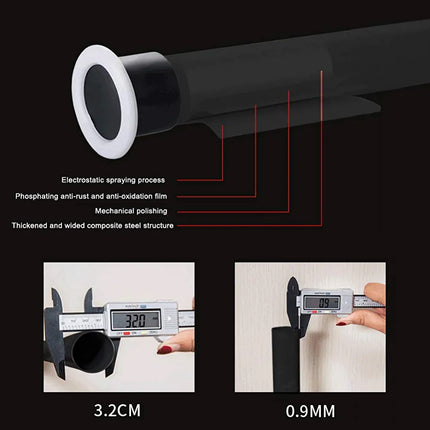 Regulowany drążek rozporowy do zasłon