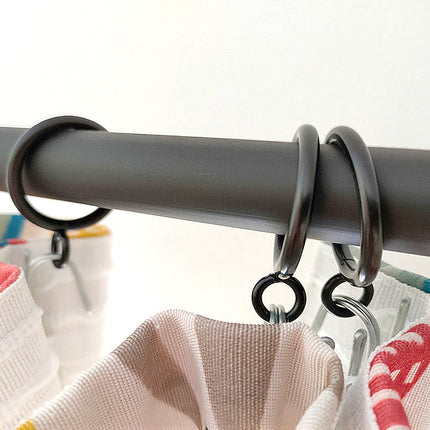 Metalowe kółka do zasłon z żabkami