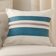 Nowoczesna zasłona w brązowe pasy