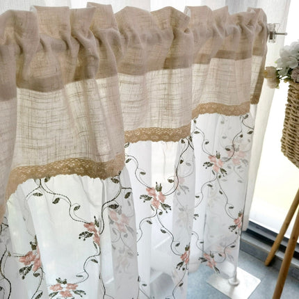 Wiejska zazdrostka kuchenna z koronką