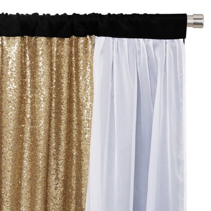 Zasłona zaciemniająca z panelem cekinowym glamour