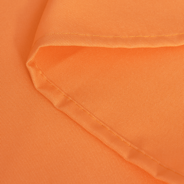 Pomarańczowa zasłona ogrodowa na altanę z przelotkami.