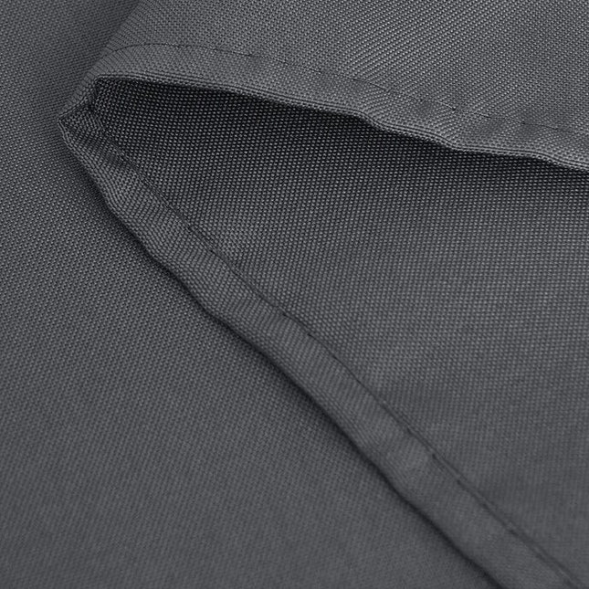 Pomarańczowa zasłona ogrodowa na altanę z przelotkami.