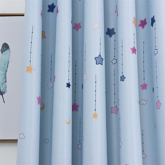 Zasłona do pokoju dziecięcego w domki