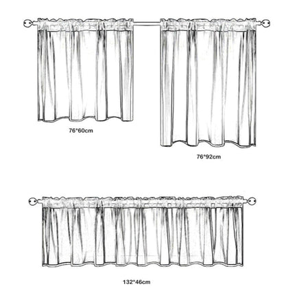 Krótka firanka zazdrostka do kuchni