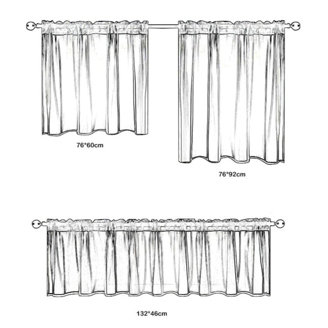 Krótka firanka zazdrostka do kuchni