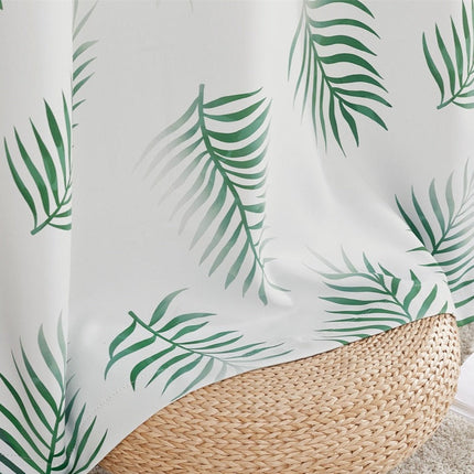 Zasłona w zielone liście palmy