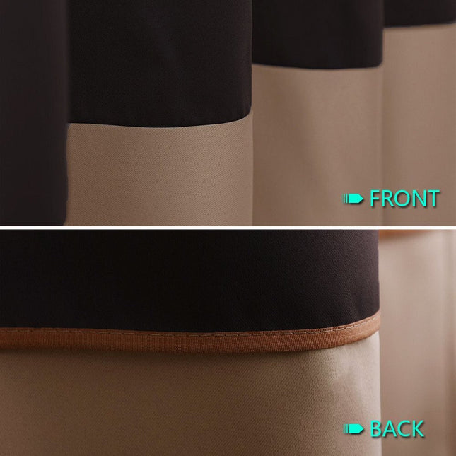 Nowoczesna dwukolorowa zasłona zaciemniająca