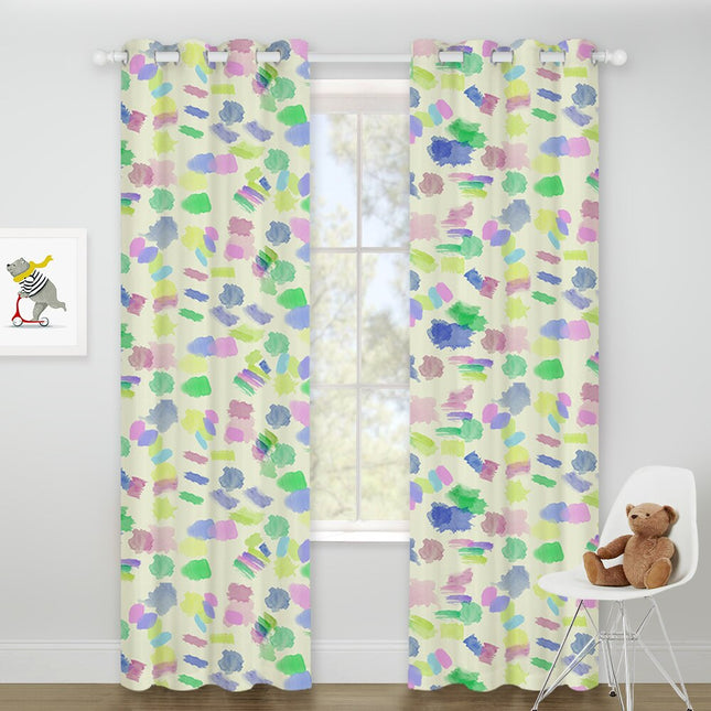 Kolorowa zasłona do pokoju dziecięcego