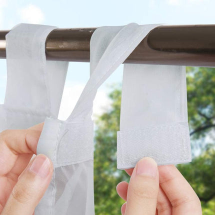 Zewnętrzna firana woalowa na taras