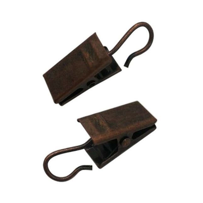 Metalowe żabki z haczykiem do firan