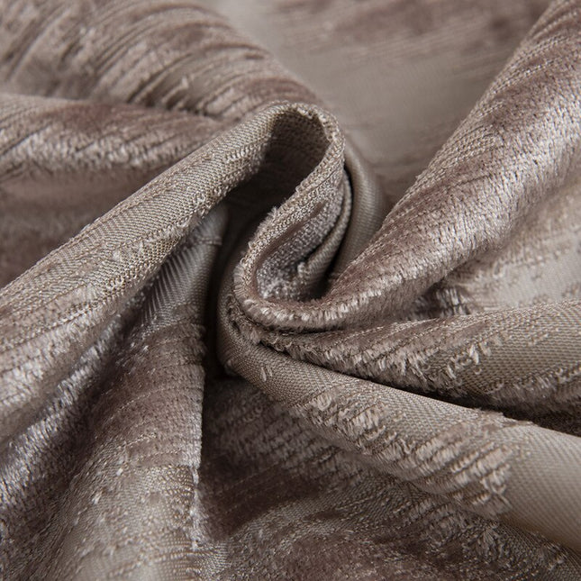 Zaciemniająca zasłona taupe z fakturą