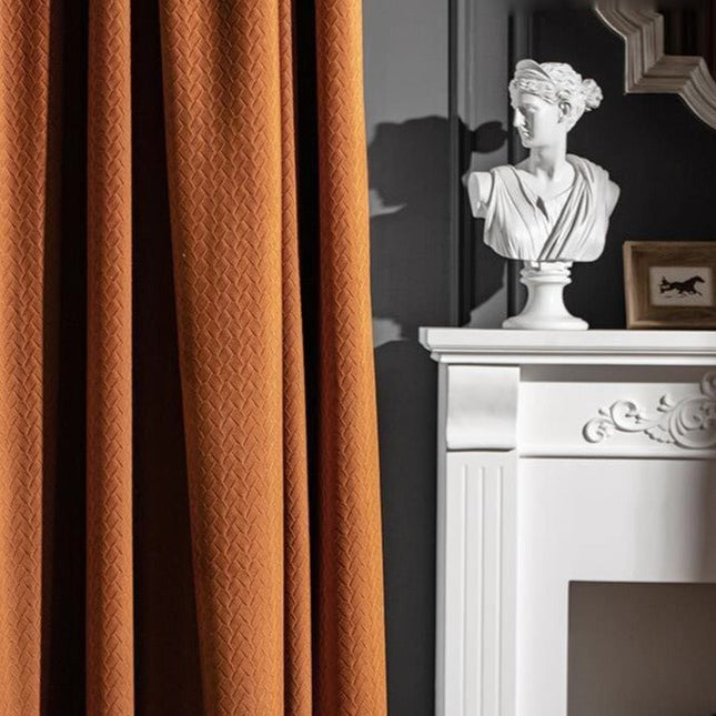 Zasłona o splocie koszykowym