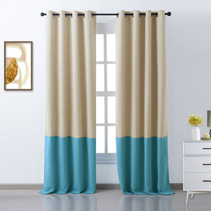 Nowoczesna dwukolorowa zasłona zaciemniająca