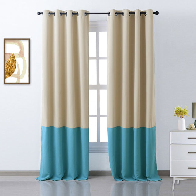 Nowoczesna dwukolorowa zasłona zaciemniająca