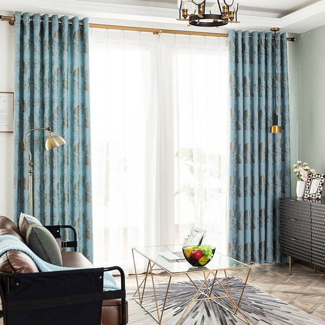 Zasłona w złote liście miłorzębu