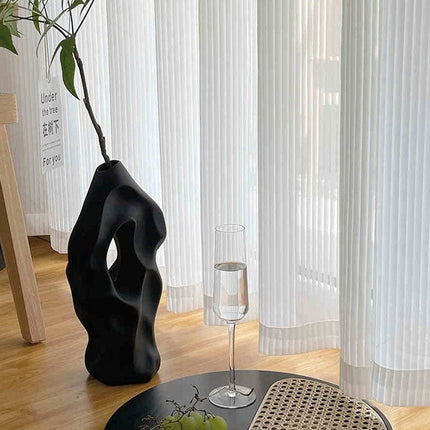 Nowoczesna plisowana firana do salonu