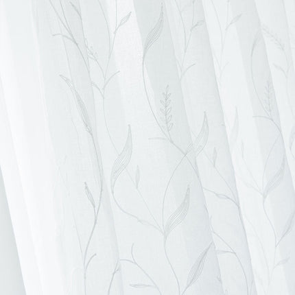 Delikatna firana lniana w gałązki