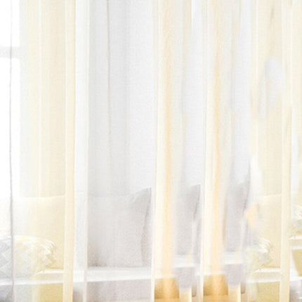 Nowoczesna firana dwukolorowa żółto-szara