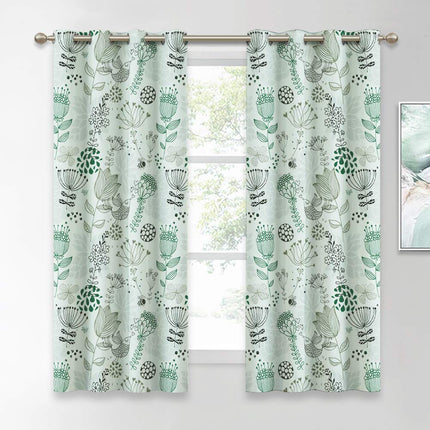 Zasłona na przelotkach w polne kwiaty