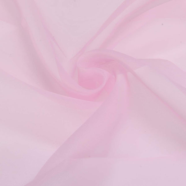 Gładka firana z białego woalu