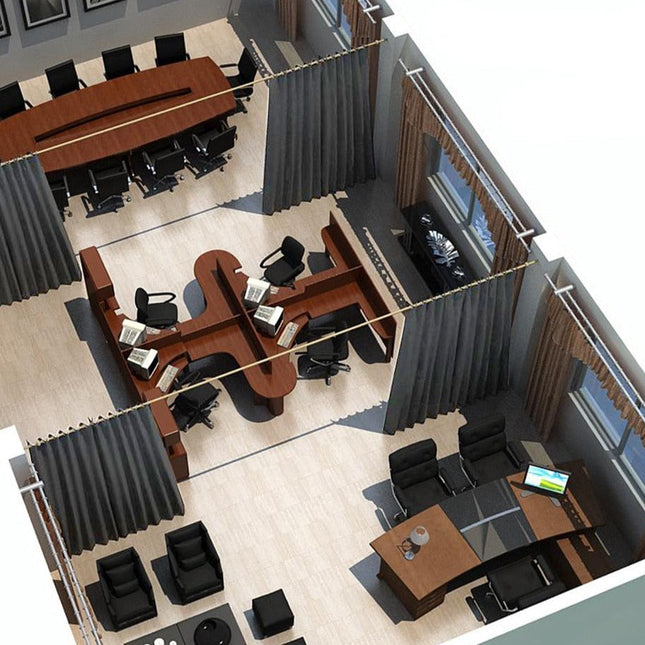 Zasłona zaciemniająca jako ścianka działowa