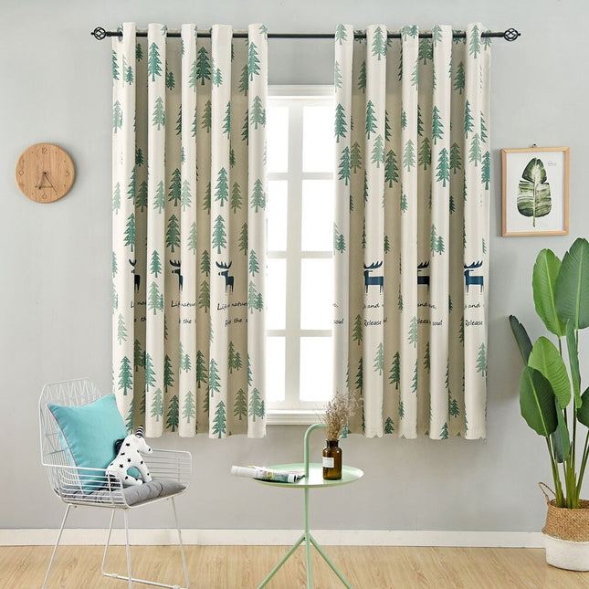 Skandynawska zasłona zaciemniająca w jelenie