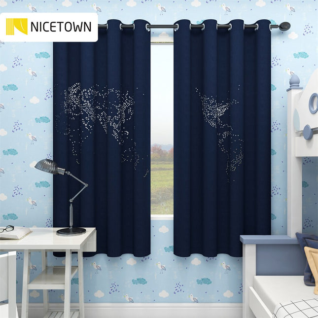 Gładka jednokolorowa zasłona zaciemniająca