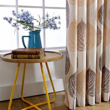 Zasłona w jesienny wzór kolorowych liści