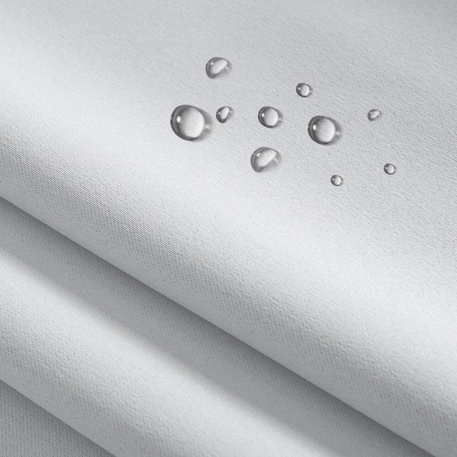 Jasnoszara wodoodporna zasłona ogrodowa