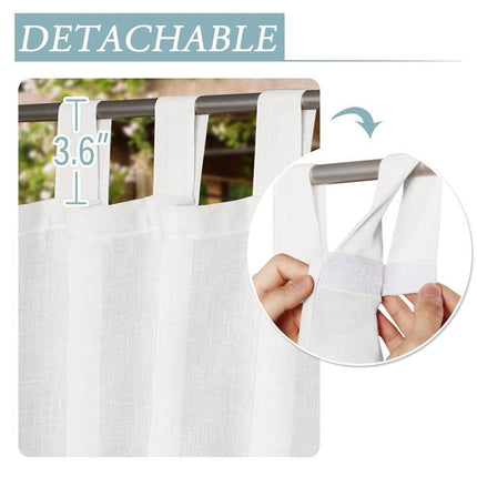 Zasłona ogrodowa o strukturze lnu