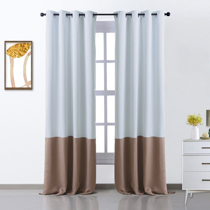 Nowoczesna dwukolorowa zasłona zaciemniająca