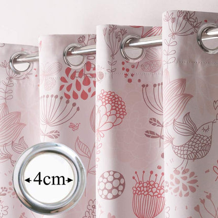 Zasłona na przelotkach w polne kwiaty