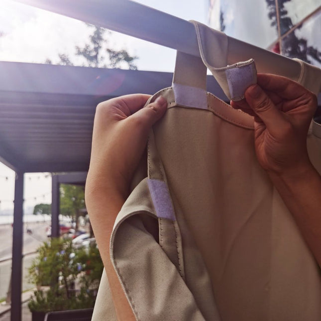 Koralowa zasłona zewnętrzna na szelkach