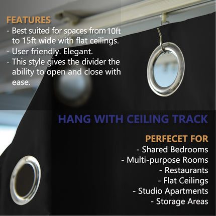 Zasłona zaciemniająca jako ścianka działowa