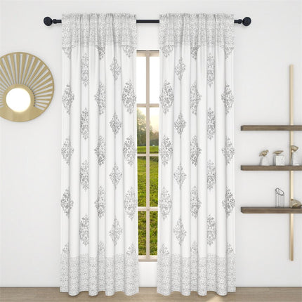 Elegancka zasłona w adamaszkowy wzór