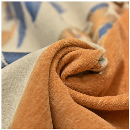 Zasłona zaciemniająca w tropikalne liście.