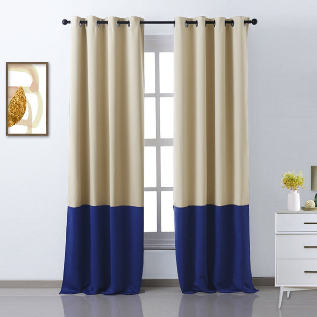 Nowoczesna dwukolorowa zasłona zaciemniająca