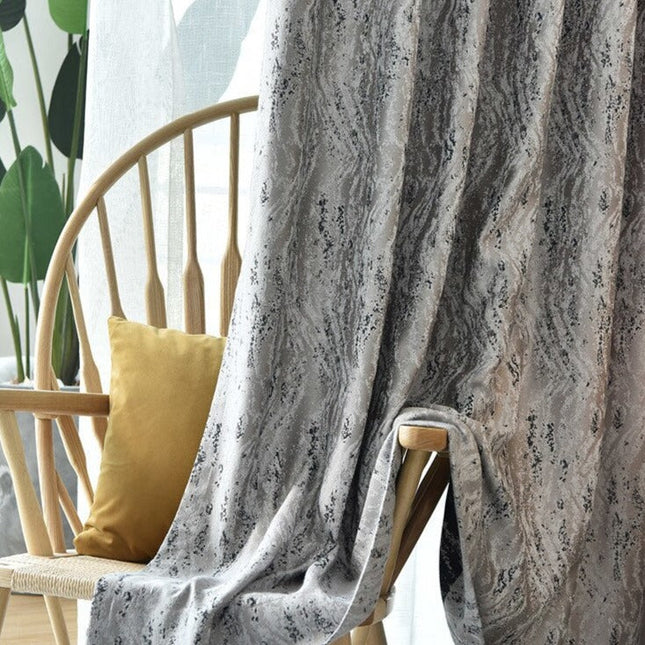 Zasłona zaciemniająca w abstrakcyjny wzór