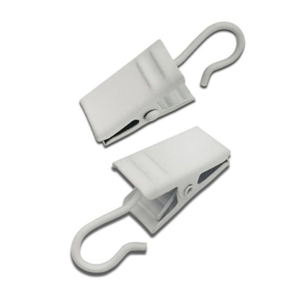 Metalowe żabki z haczykiem do firan