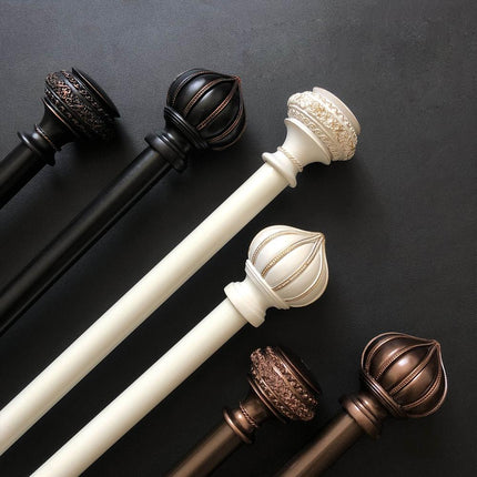 Karnisz drążkowy w stylu vintage