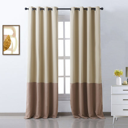 Nowoczesna dwukolorowa zasłona zaciemniająca