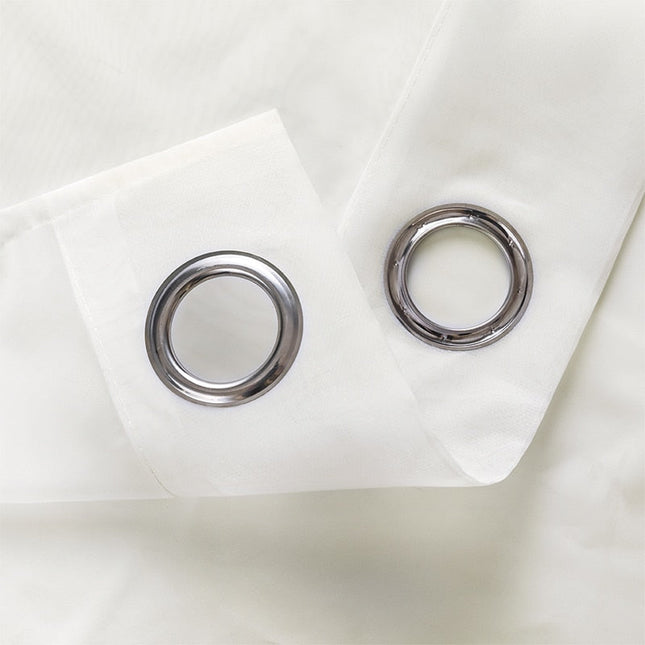 Półprzezroczysta zasłona do salonu gładka