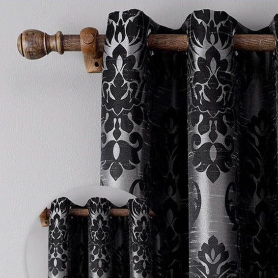 Elegancka zasłona z barokowym wzorem