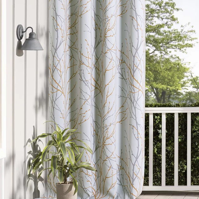 Zasłona zewnętrzna w gałązki na taras