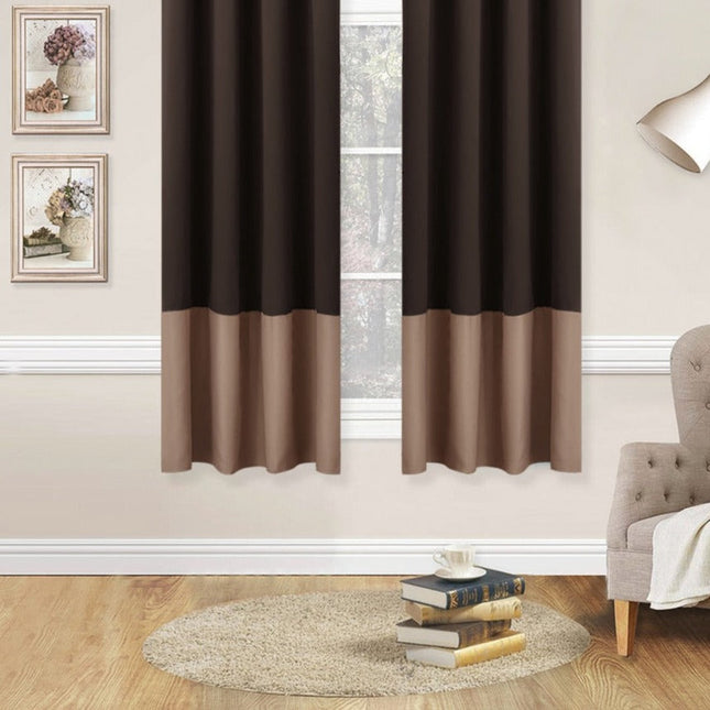 Nowoczesna dwukolorowa zasłona zaciemniająca