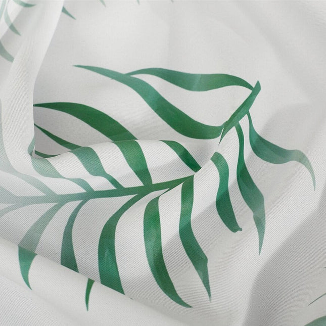 Zasłona w zielone liście palmy